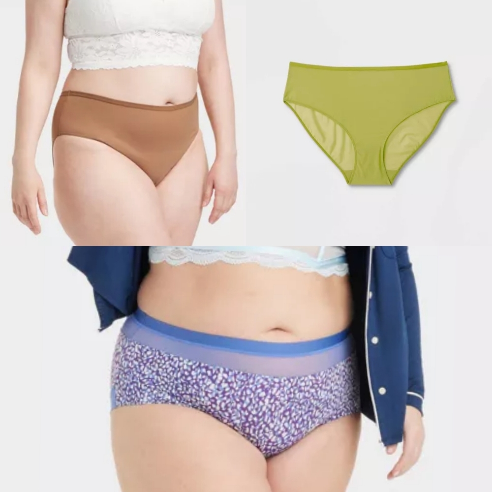 Bundle 3 Mesh Hi-Cut Briefs - Auden